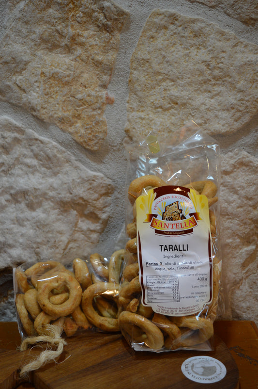 Taralli al finocchio, "Pasticceria Biscottificio Santella"